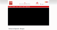 Desktop Screenshot of espanolenburgos.com